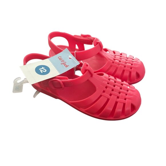 NWT Cat & Jack Jelly Sandals Size 12 - Picture 1 of 4